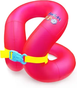 Toddler Swim Vest-Kids Swim Floaties for 3-6/5-12Yrs, 30-50/50-90 lbs, Portable Inflatable Pool Floats with Adjustable Safety Buckle and Double Surround Air Bag