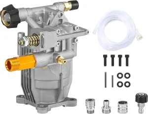 Tool Daily 3/4" Shaft Horizontal Pressure Washer Pump, Replacement Pumps for Cold Water Gas Power Washer, 2600-3000 PSI, 2.4 GPM, Compatible with Honda, Simpson, Ryobi and More Pressure Washer