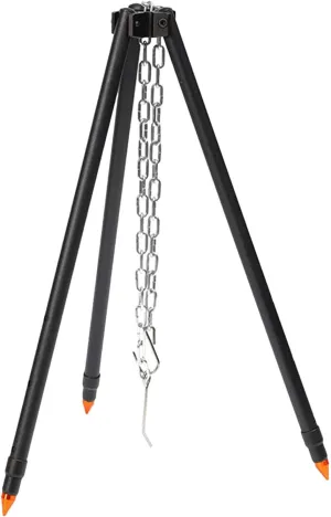 Tripod Camping Grill | Grilling Tripod Stand Fire Tripod Heavy Duty,Cooking Grill Supplies, Camping Campfire Tripod With Chain for Family Outings, Camping