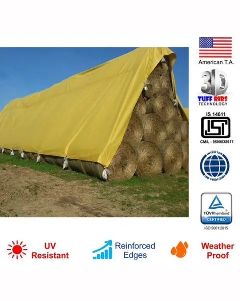 TUFFPAULIN POND LINER 40FT X 30FT 200 GSM YELLOW TARPAULIN-TIRPAL