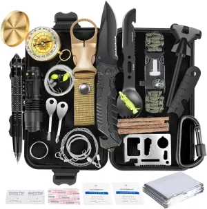 Ultimate 35-in-1 Survival Kit: Ideal Gift for Outdoor Enthusiasts