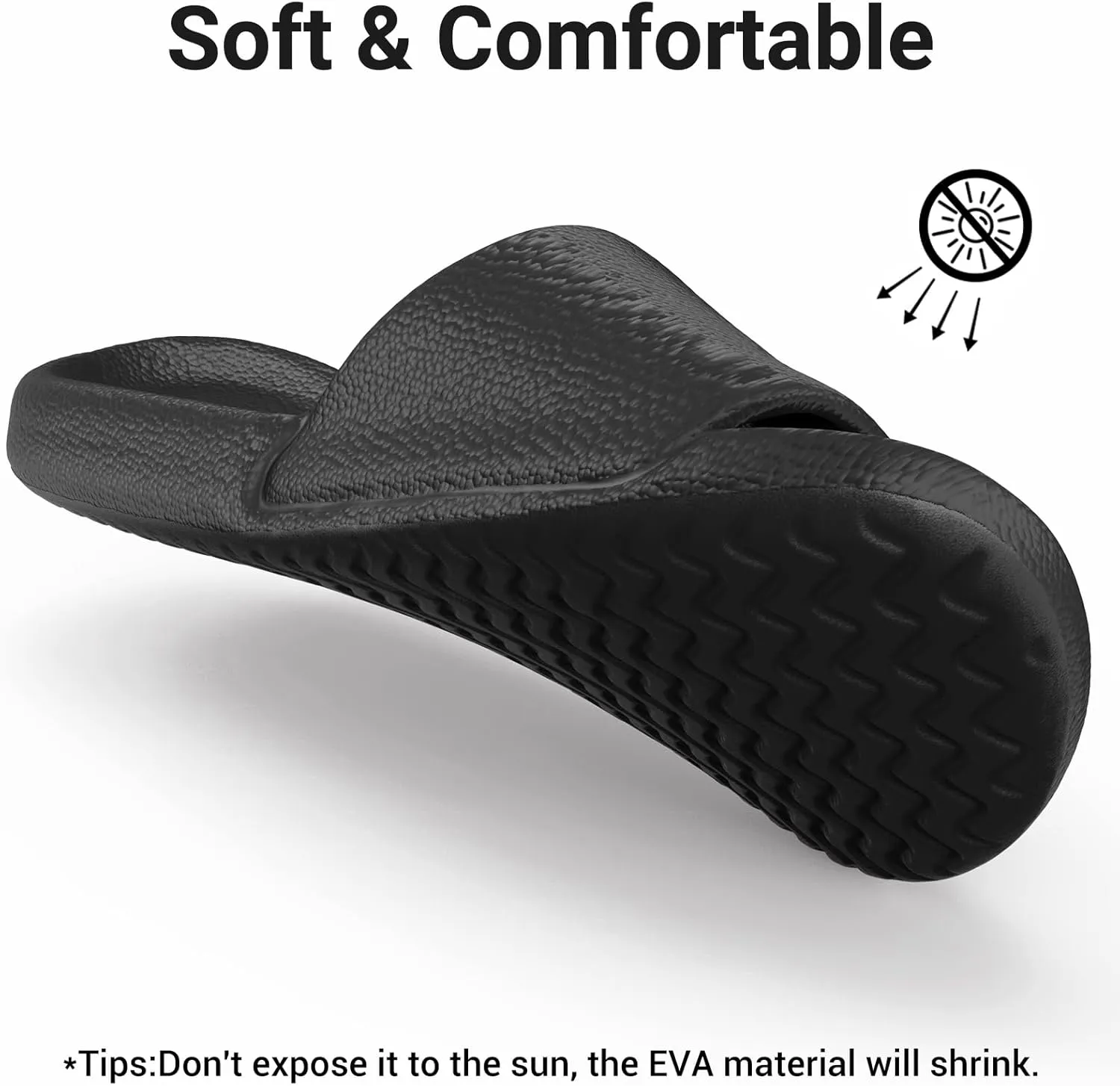 Unisex Cloud Slides for Women Men - House Slippers with Arch Support Quick-Drying Recovery Spa Bath Pool Beach Slides Pillow Slippers Non-Slip - Perfect for Home, Beach, and Travel