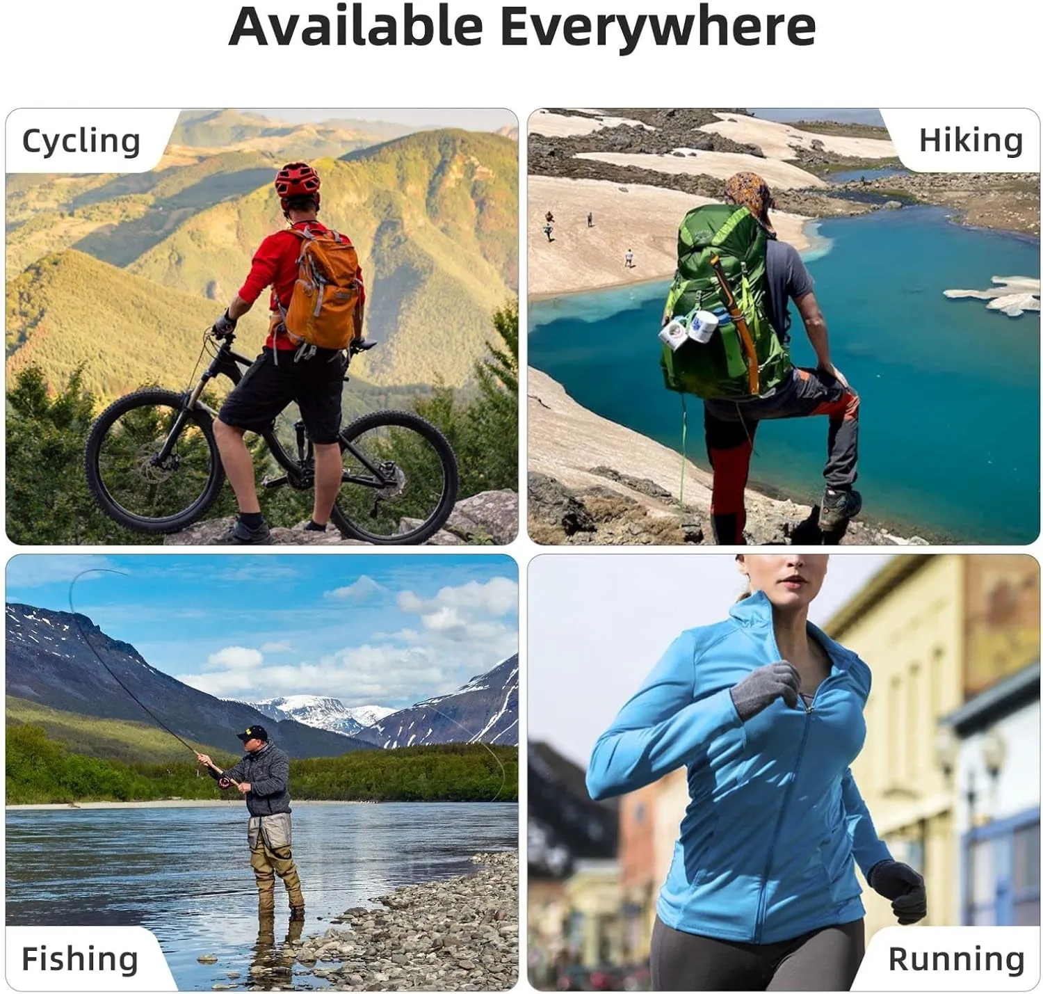 Unisex UPF 50 Long Sleeve Sun Protection Shirts Fishing Hiking Shirts