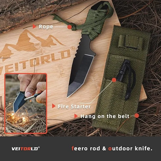 VEITORLD Gifts for Men Dad Him Christmas, Survival Gear and Equipment 12 in 1, Survival Kits, Cool Unique Fishing Hunting Birthday Gift for Husband Teen Boy Boyfriend Women, Stocking Stuffers for Men