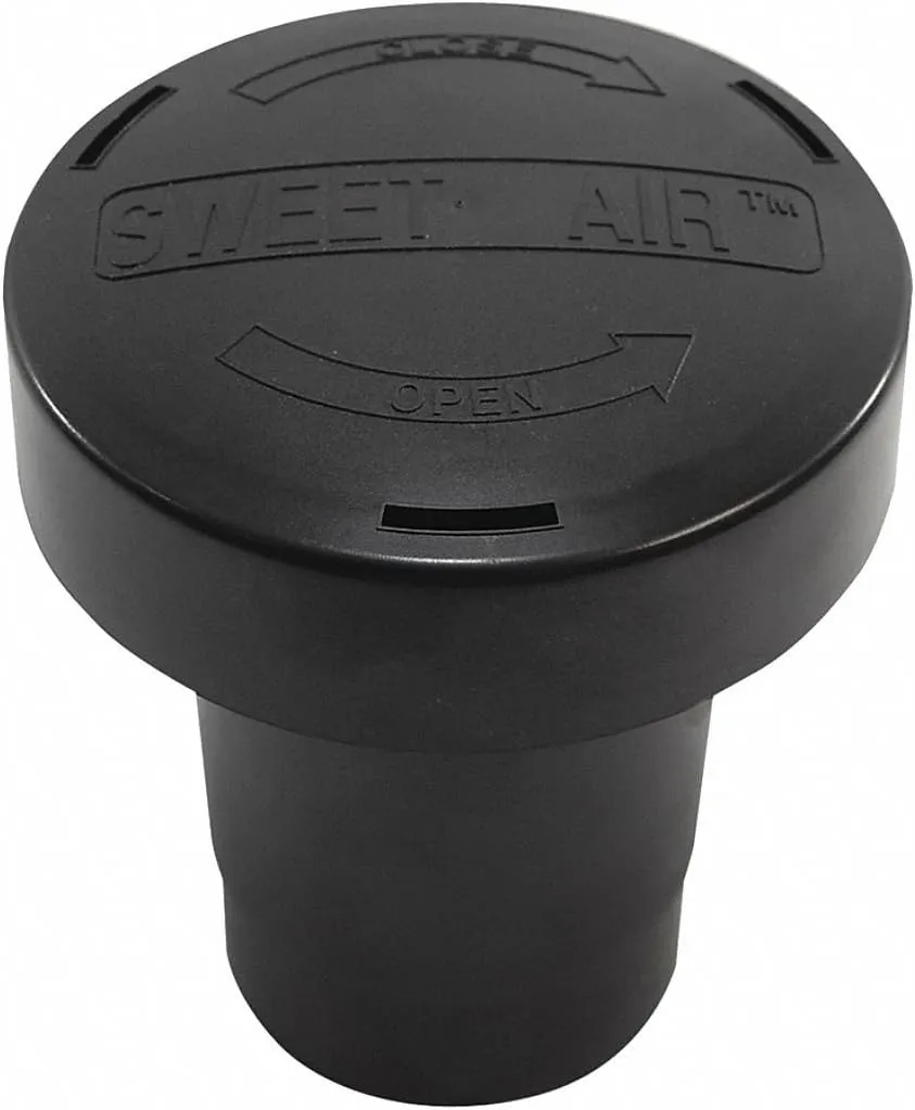 Vent Stack Filter, ABS, Black
