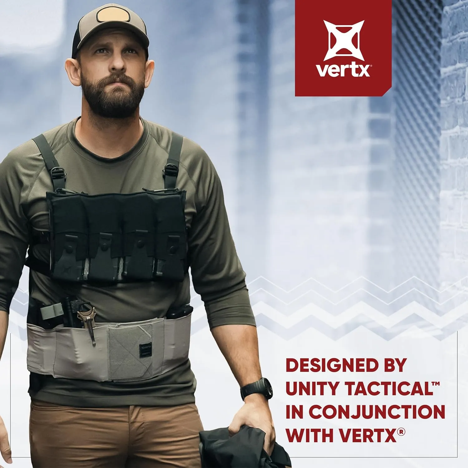 Vertx Mens Clutch Unity Tactical Belt, Modular Mission Belts for Men, Gun Holster Radio Mag Pouch for CCW Concealed Carry