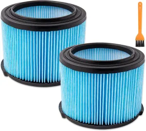 VF3500 Replacement Filter, 3-Layer Fine Dust and Dirt Wet/Dry Vac Filter for Ridgid VF3500 3-4.5 Gallon Portable Vacuums WD3050, WD4070, WD4080, WD4522, 4000RV, 4500RV (2 Pack)