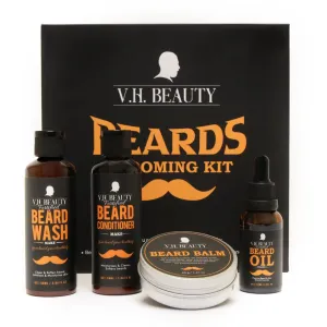 V.H. Beauty Beards Grooming Kit By The Million Hair, 2.11 Fl Oz (Pack of 4), Black