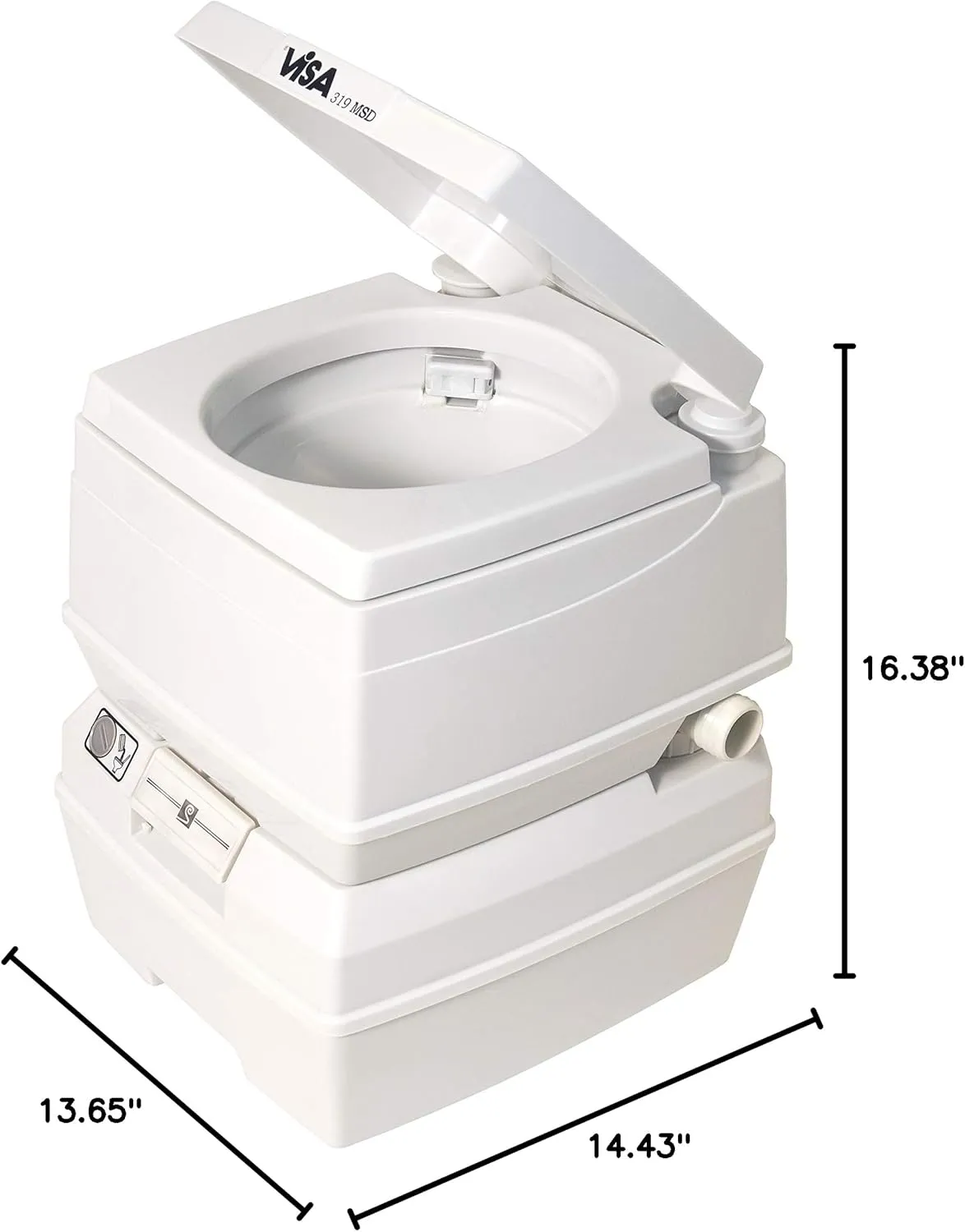   Visa Marine Potty 18 Litre Toilet Grey (DEF319)