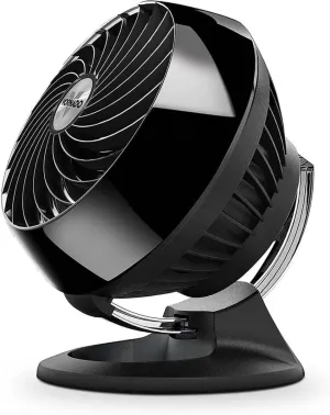 Vornado 160 Personal Air Circulator Small Fan for Dorm, Desk, and Bedside Cooling with 2 Speeds Black.