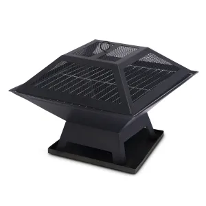 Wallaroo Portable 2-in-1 Outdoor Fire Pit with Cover for BBQ & Camping
