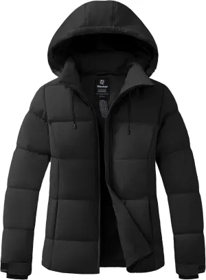 wantdo Women's Recycled Winter Coat Waterproof Puffer Jackets With Hood