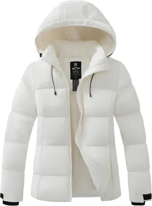 wantdo Women's Recycled Winter Coat Waterproof Puffer Jackets With Hood