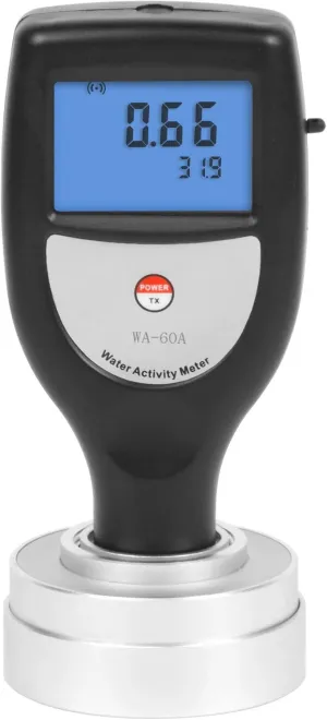 Water Activity Meter Portable Water Acivity Monitor WA-60A for Food Meat Fruits Water Activity Measurements, Range 0~1.0aw…