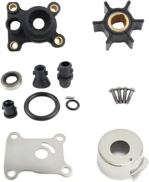 Water Pump Impeller Kit 394711 with Housing for Johnson Evinrude 8-15HP Sierra 18-3327 Outboard Maintenance