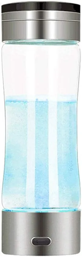 Water Purifiers, Hydrogen Rich Water Ionizer Hydrogen Water Bottle Portable Anti Aging Antioxidant Hydrogen Maker Mode 3 Mins Make Hydrogen Quickly Content Up to 1000 PPM 300Ml,White