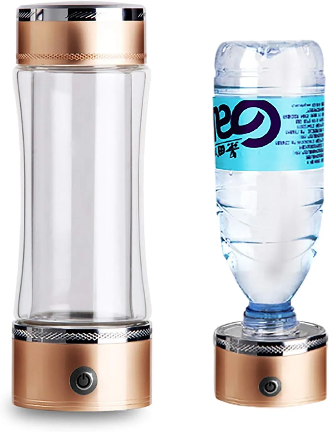 Water Purifiers, Hydrogen Water Bottle Generator Hydrogen Water Ionizer Maker Alkaline USB Rechargeable Portable 3-Minute High Concentration Make Hydrogen Content Up to 1200-1600 PPB 450Ml