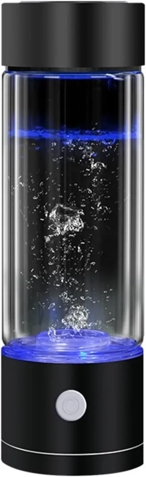 Water Purifiers, Hydrogen Water Bottle Portable Hydrogen Rich Water Maker Ionizer Water Generator with Inhaler & Adapter USB Rechargeable with SPE & PEM Technology Make Hydrogen Content to 800-1200