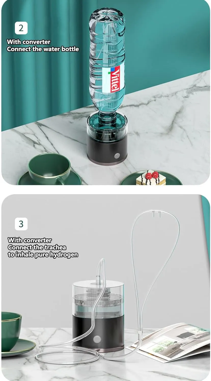 Water Purifiers, Portable Hydrogen Water Bottle Hydrogen Water Generator Ionizer Make Hydrogen Content Up to 1400-1700 PPB High Concentration Discharge Ozone and Chlorine for Travel Hiking Swimming
