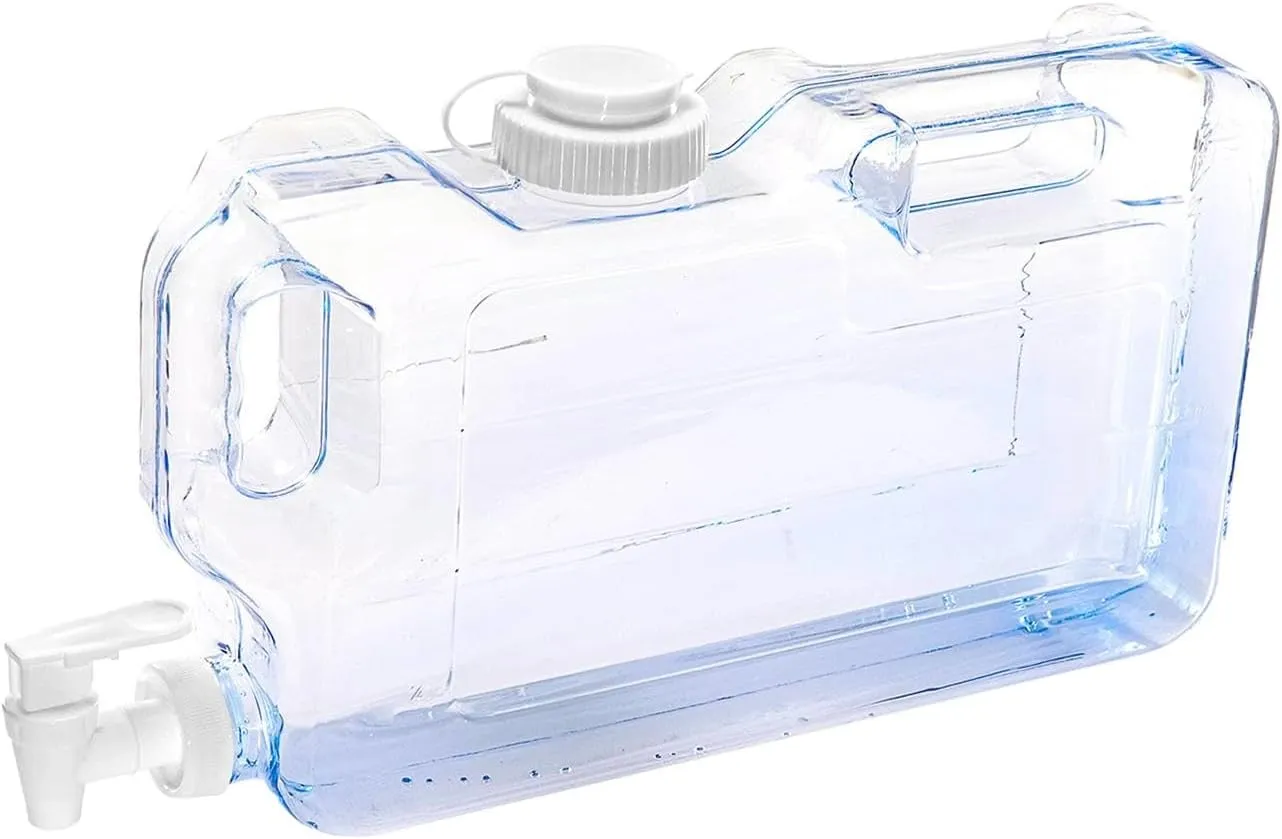 Water Storage Tank for Camping with Spigot, Portable Dispenser for Outdoor Activities