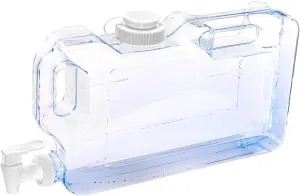 Water Storage Tank for Camping with Spigot, Portable Dispenser for Outdoor Activities