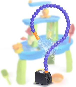 Water Table Pump Continuous Flow Summer Outdoor Splash Table Toys for Kids,Water Tables Accessories for Kids Toddlers