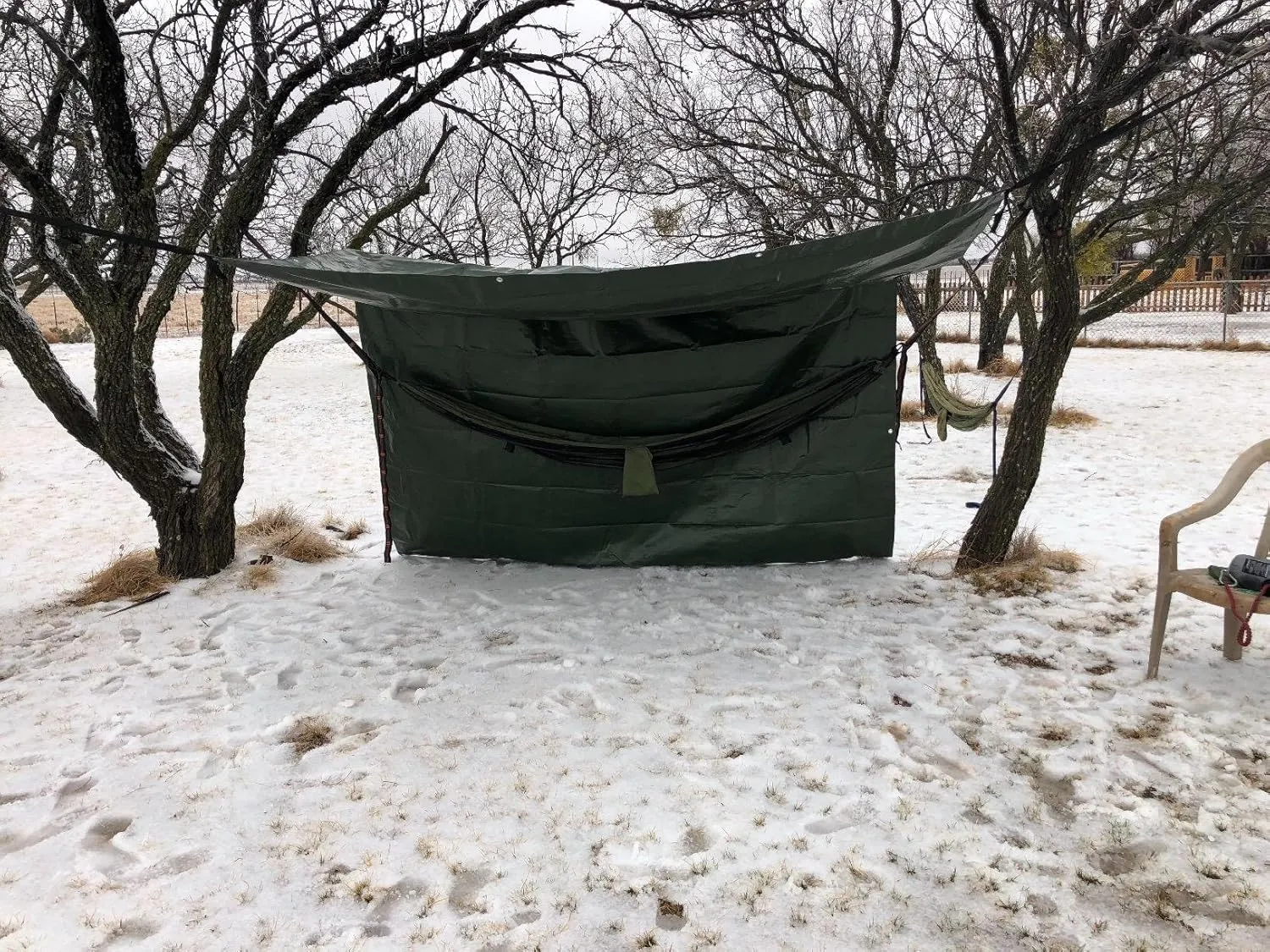 Waterproof 10 x 12 Feet Tarp Heavy Duty 9-mil Thick Multi-Purpose Covers Army Green PE Tarpaulin