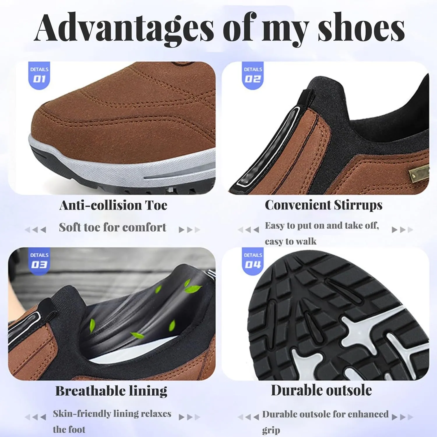 Waterproof Hiking Shoes,Non-Slip Wear-resistants Breathable Hiking Boots Lightweight Cushioning Shoes Suitable for Mountaineering/Travel/Daily Wear
