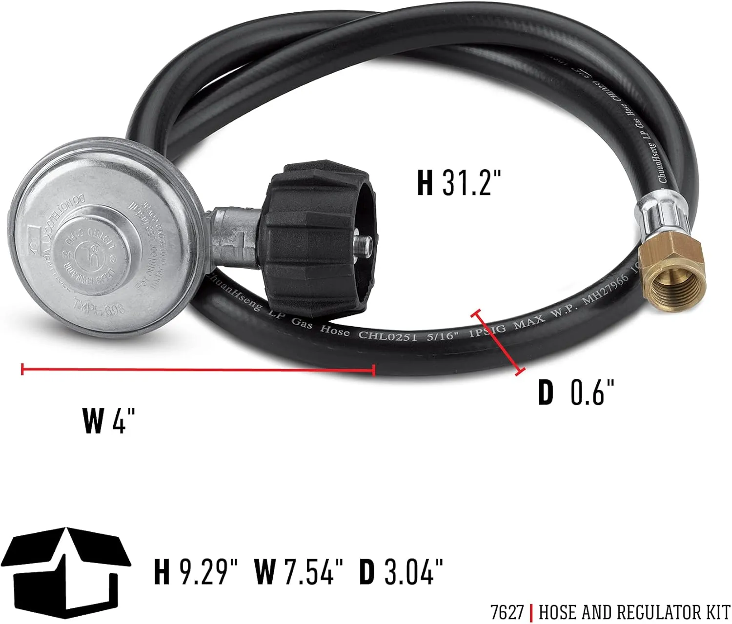 Weber Hose and Regulator Kit, for Genesis 300 and Summit 400/600 Gas Grills