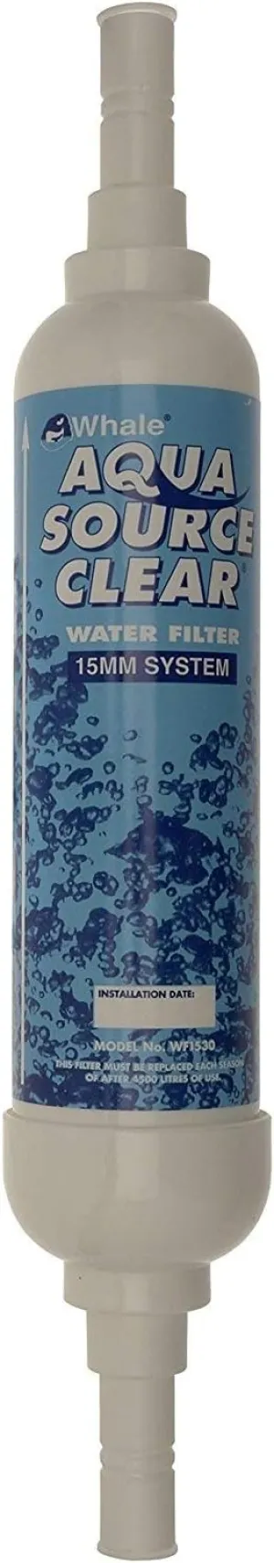 Whale WF1530 Aqua Source Carbon Water Filter-White, 15 mm