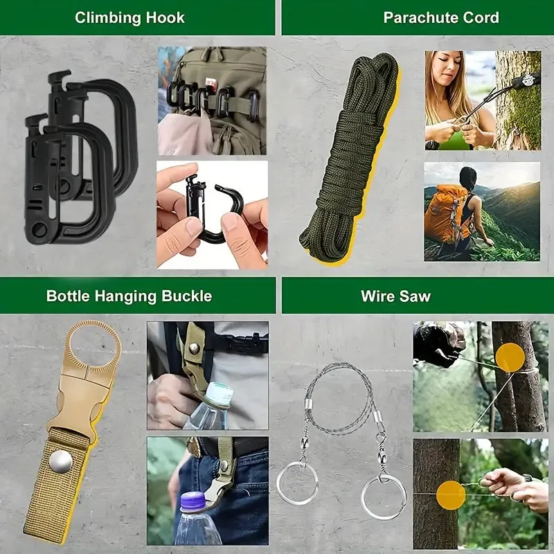Wild West Explorer's 33-in-1 Survival Kit – Ultimate Preparedness for Outdoor Adventures and Emergencies
