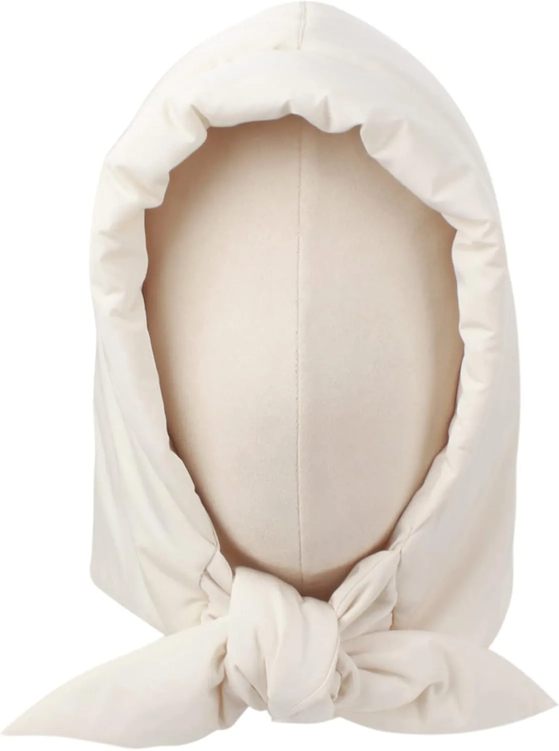 Winter Down Hood Hat Hooded Scarf Hat Extra Warm Tie Under Chin for Women Girls