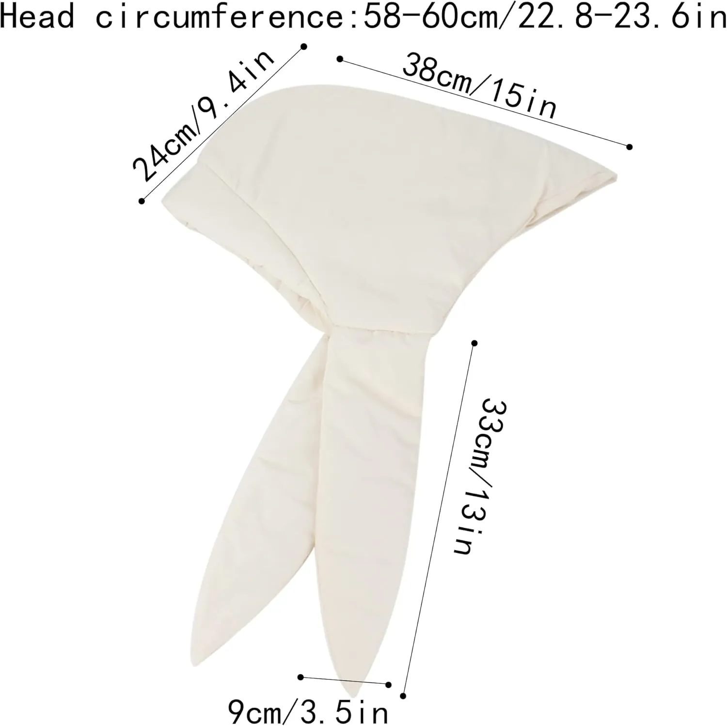 Winter Down Hood Hat Hooded Scarf Hat Extra Warm Tie Under Chin for Women Girls