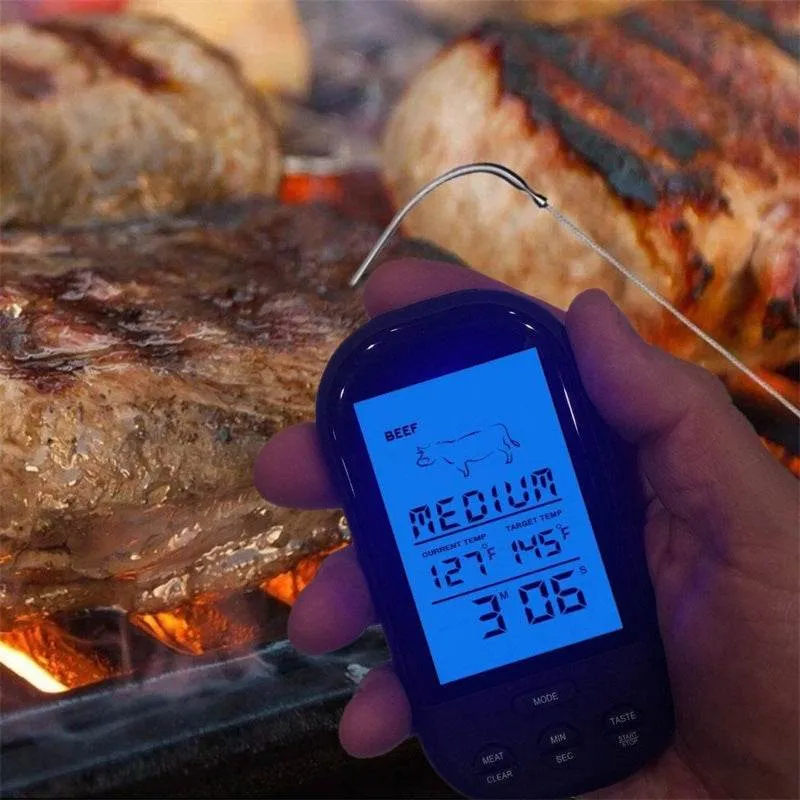 Wireless barbecue thermometer