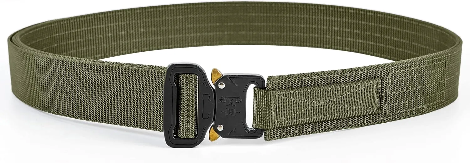 WOLF TACTICAL Heavy Duty Hybrid Quick-Release EDC Belt - 2-Ply 1.5” CCW Gun Belt