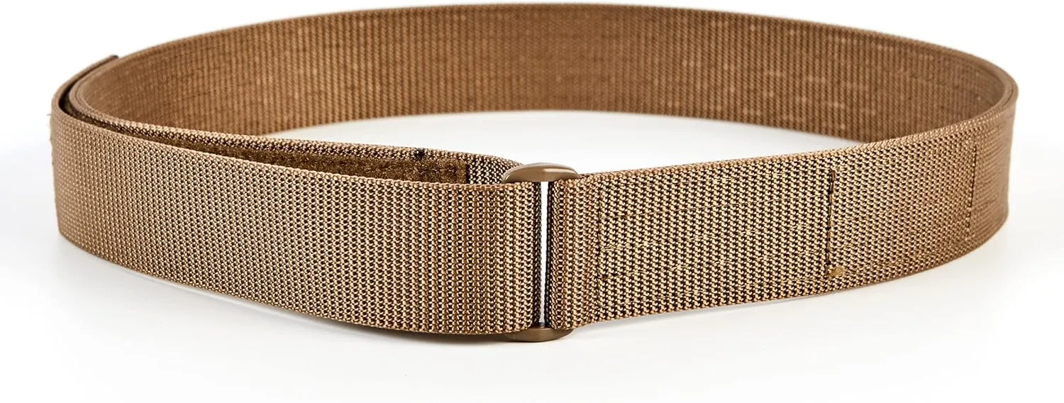 WOLF TACTICAL Heavy Duty Simple EDC Belt - Stiffened 2-Ply 1.5” Nylon Gun Belt for Concealed Carry, Holsters, Pouches