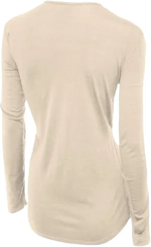 Women's 100% Merino Wool Long Sleeve Shirt - Moisture Wicking - Ultralight and Soft - Odor Base Layer