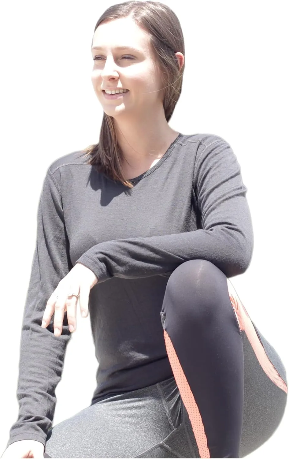 Women's 100% Merino Wool Long Sleeve Shirt - Moisture Wicking - Ultralight and Soft - Odor Base Layer