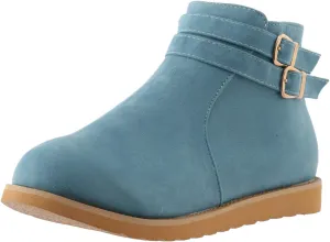 Women's Ankle Boots & Booties Low Heel Suede Leather Fashion Slip on Comfort Fall Winter Short Boots Black Side Zip Classic Booties for Women Ladies Boots