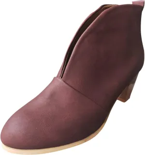 Womens Boots Ankle Womens Boots Fahsion Dressy Booties Slip On Low Heel Stacked Leather Boots Walking Short Shoes