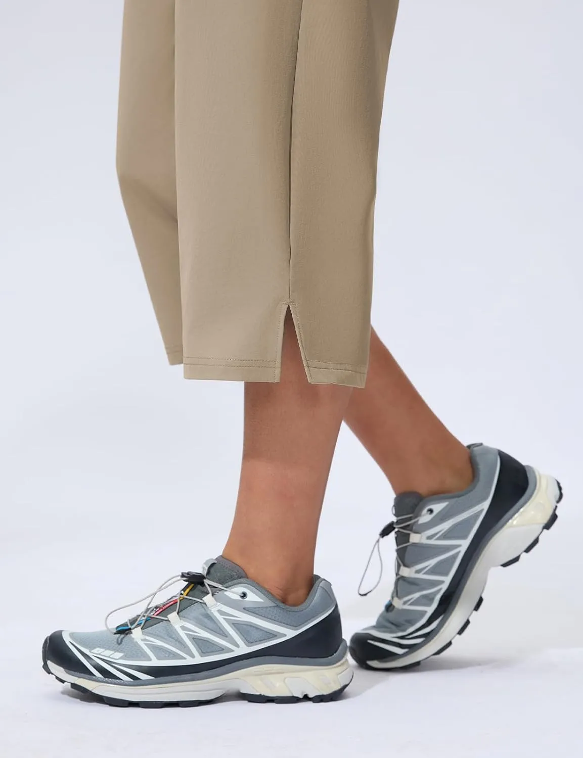 Women's Capri Pants Wide Leg Quick Dry Hiking Capris Water Resistant UPF50 Lightweight Loose Travel