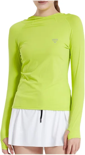 Women's Hoodie Sun Shirts Lightweight Quick Dry UV Protection Shirts Plus Size Long Sleeve Hiking Outdoor Clothing