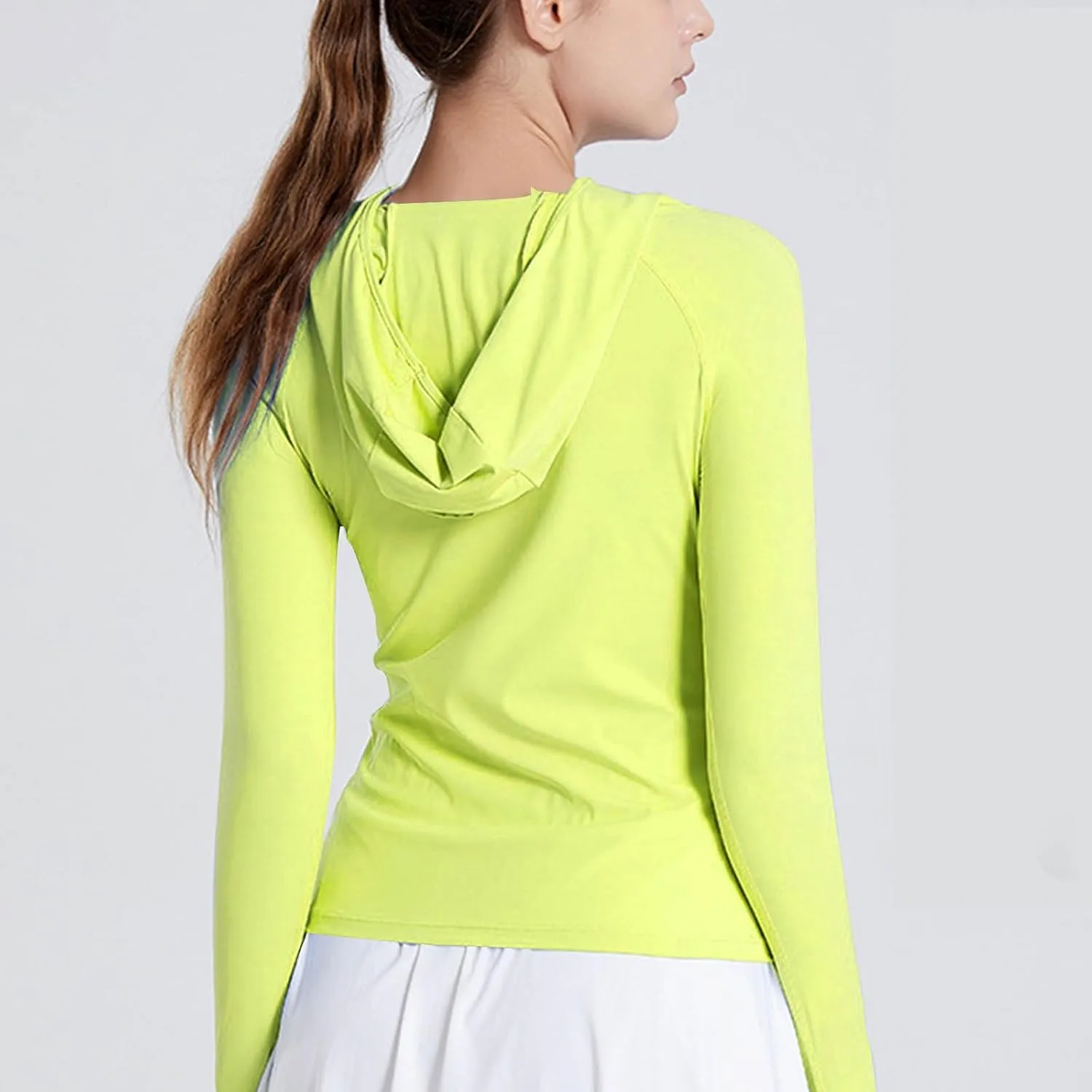 Women's Hoodie Sun Shirts Lightweight Quick Dry UV Protection Shirts Plus Size Long Sleeve Hiking Outdoor Clothing