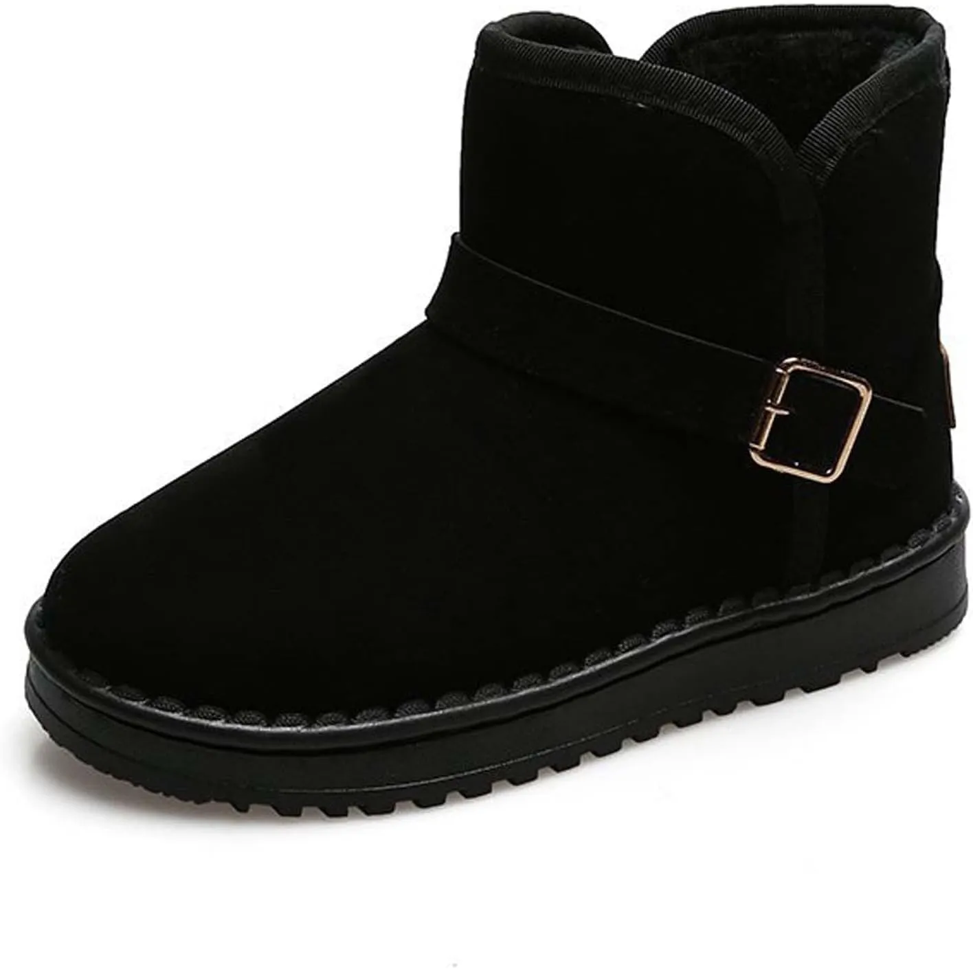 Women's snow boots winter fashionable plush casual warm boots anti slip and wear-resistant youth campus style