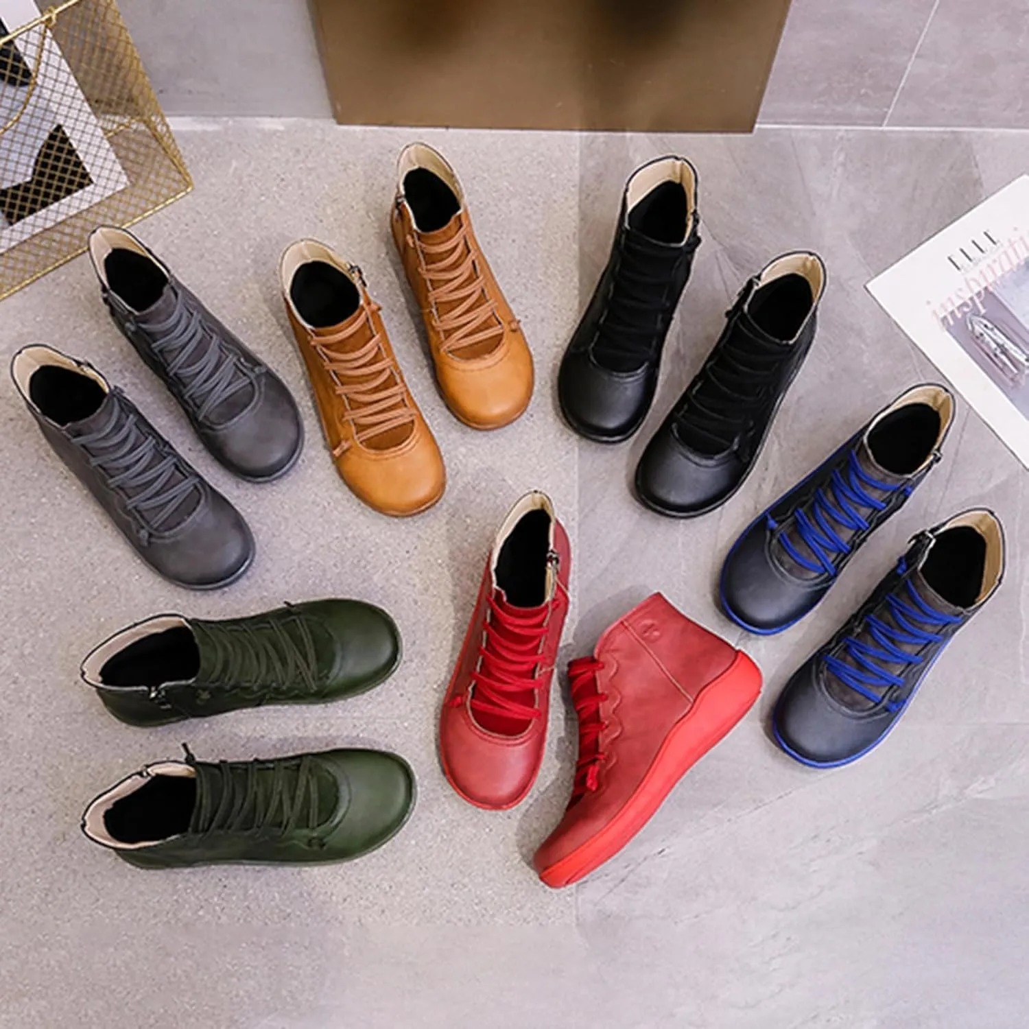 Women's Vintage Ankle Boots, Ankle Booties
