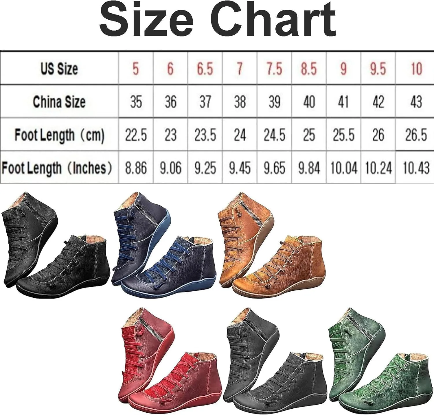 Women's Vintage Ankle Boots, Ankle Booties