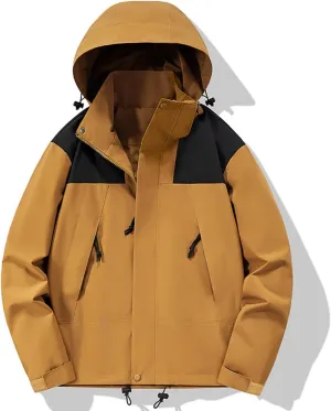 Women's Waterproof Rain Jacket Lightweight Hooded Raincoat for Hiking Travel Outdoor Softshell Windbreaker Jacket