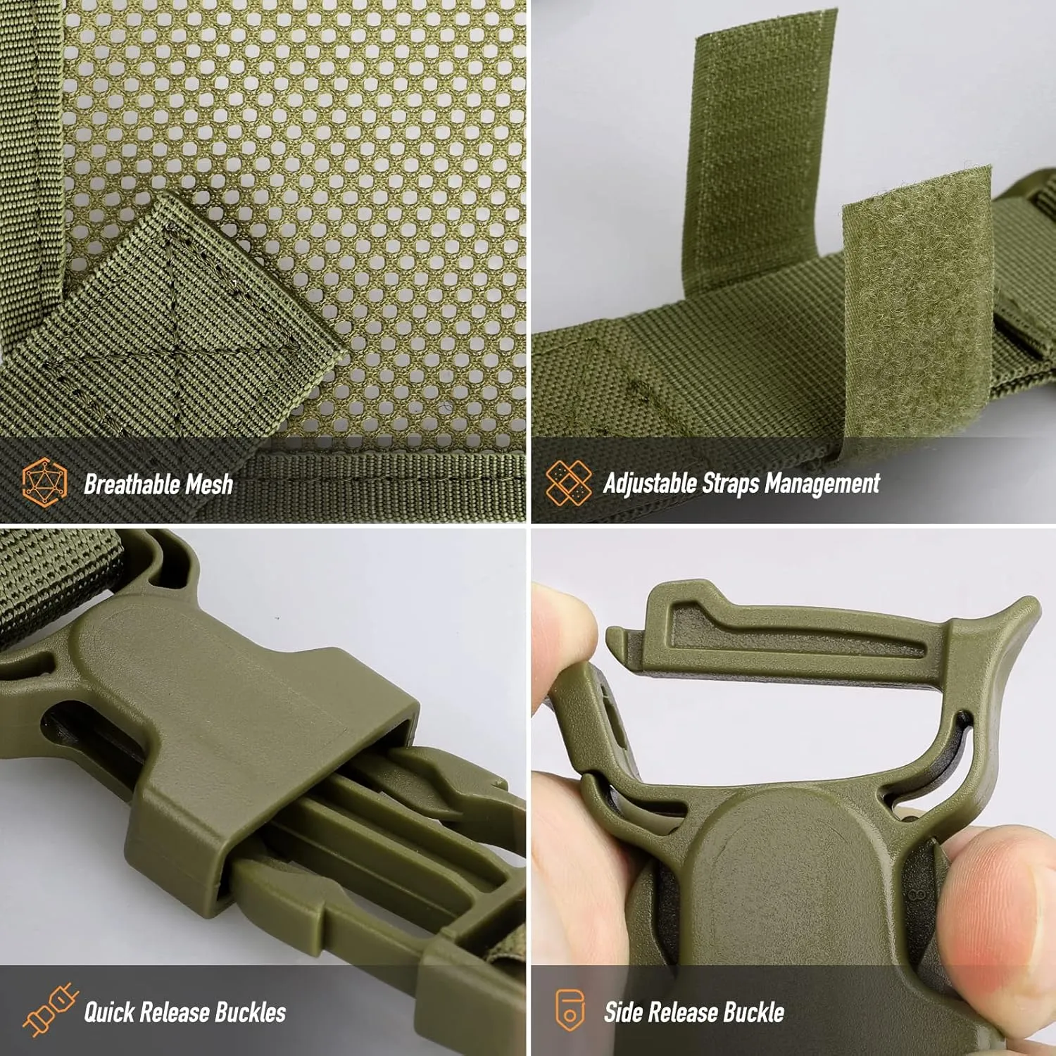 WYNEX Tactical Molle Admin Pouch of Laser Cut Design, Utility Pouches Molle Attachment Military Medical EMT Organizer with Map Pocket EDC EMT Pack IFAK Tool Holder Universal U.S.A Patch Included