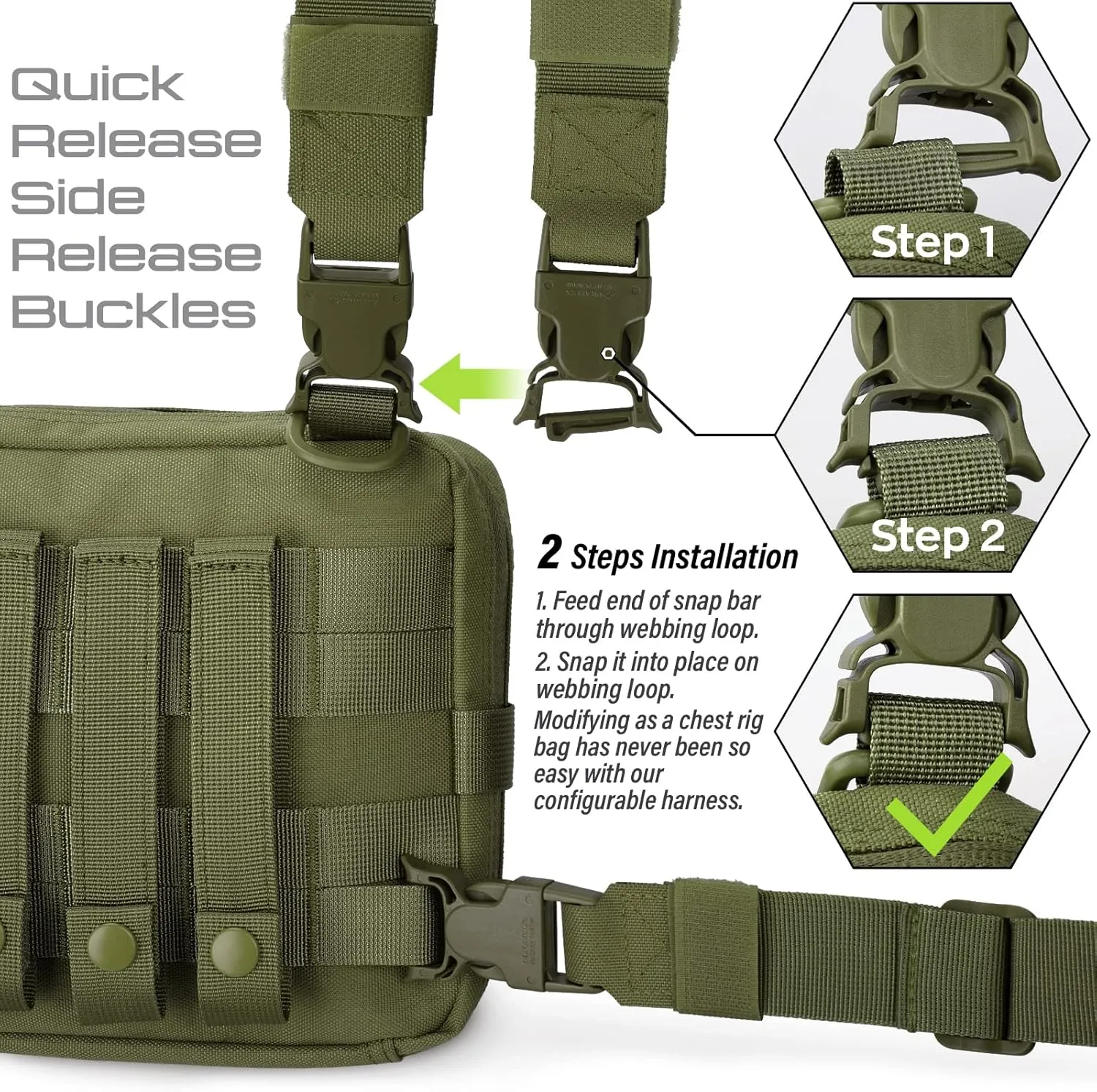 WYNEX Tactical Molle Admin Pouch of Laser Cut Design, Utility Pouches Molle Attachment Military Medical EMT Organizer with Map Pocket EDC EMT Pack IFAK Tool Holder Universal U.S.A Patch Included