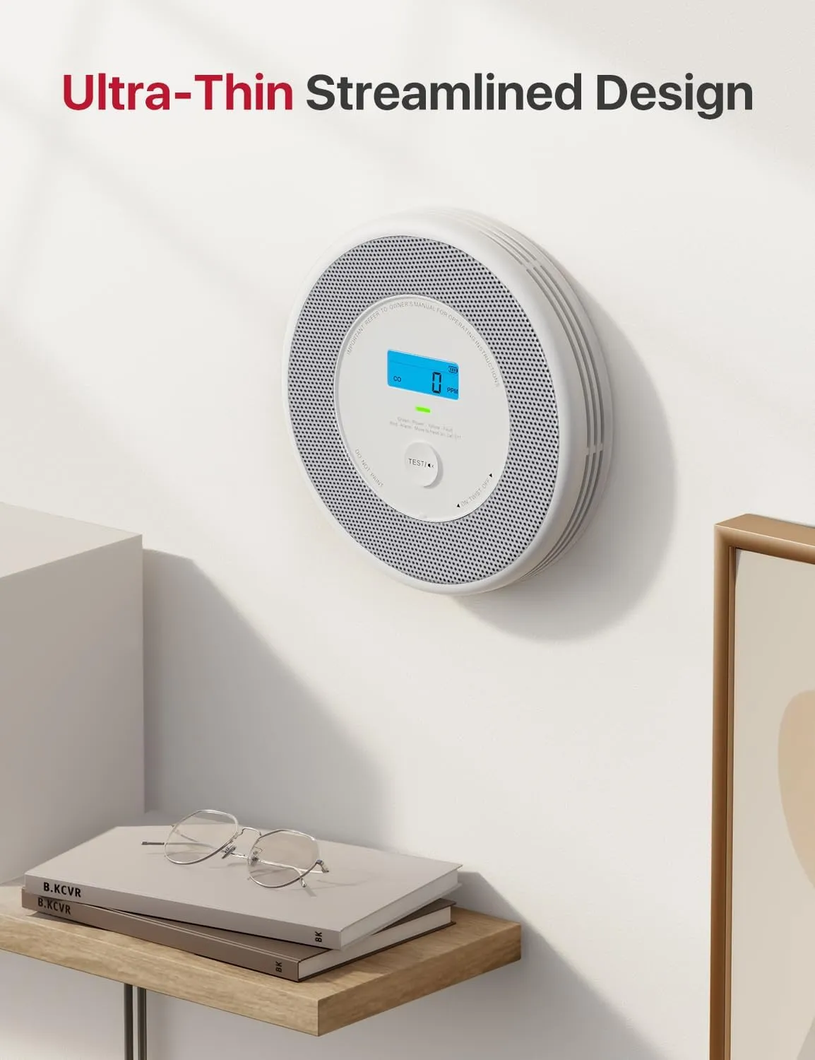 X-Sense Combination Smoke and Carbon Monoxide Detector with Voice Alerts, Smoke Detector Carbon Monoxide Detector Combo with Replaceable Battery, XP0A-SR, 1-Pack